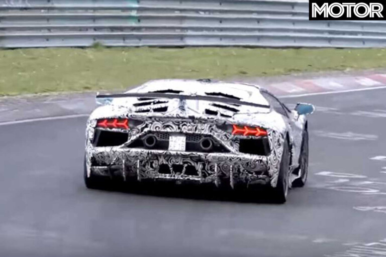 Lamborghini Aventador SVJ Could Break Nurburgring Lap Record Rear Jpg