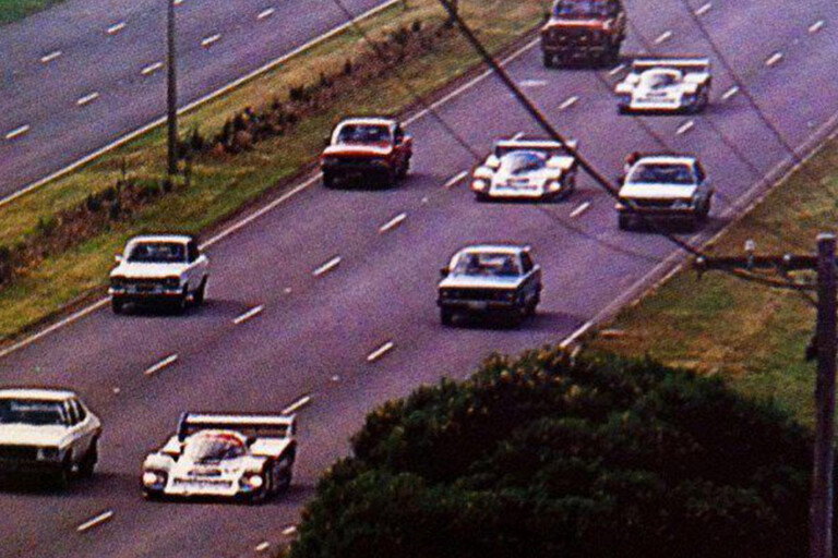 When Porsche drove its 956 racers on Australian roads