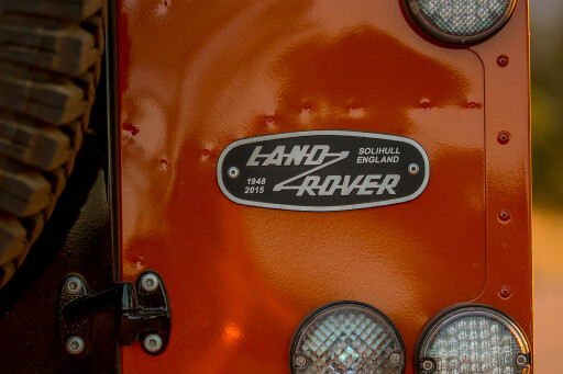 The Land Rover badge