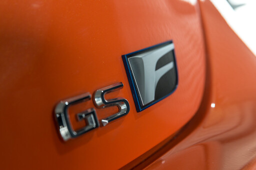2017 Lexus GS F badge