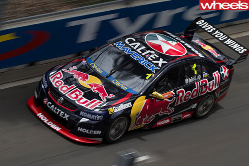 Jamie -Whincup -driving -overhead