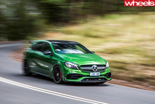 Mercedes -AMG-A45-driving -front