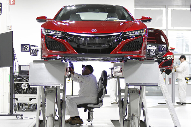 Honda NSX Production line
