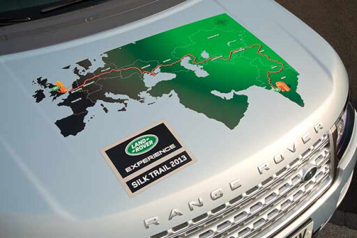 Range-Rover-Hybrid---India-to-Nepal-drive-trail-map