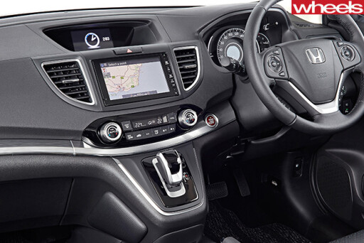 Honda CRV interior close up