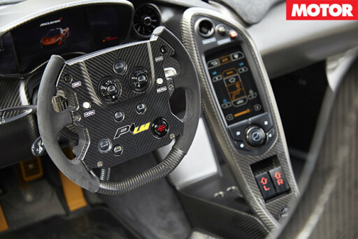 McLaren P1 LM steering wheel