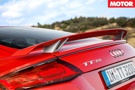 Audi TT RS rear spoiler
