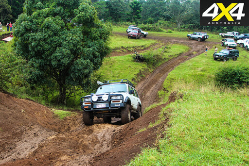Four-wheel driving offroad