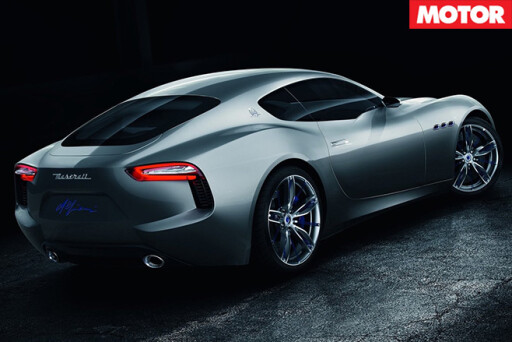 Maserati alfieri concept rear