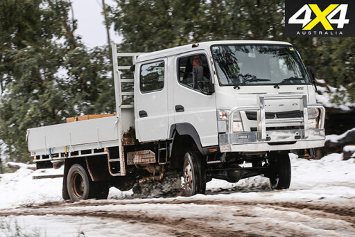 Fuso Canter offroad driving