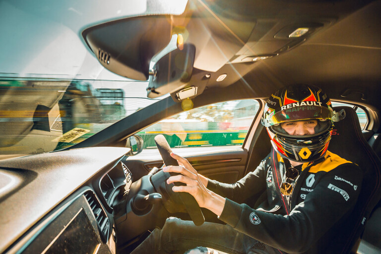 Esteban Ocon driving