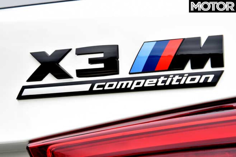 2019 BMW X 3 M Competition Rear Badge Jpg