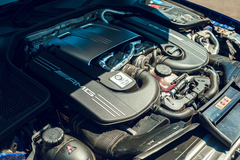 Mercedes-AMG C63 S engine bay