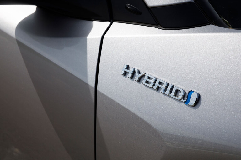 Toyota C-HR hybrid badge