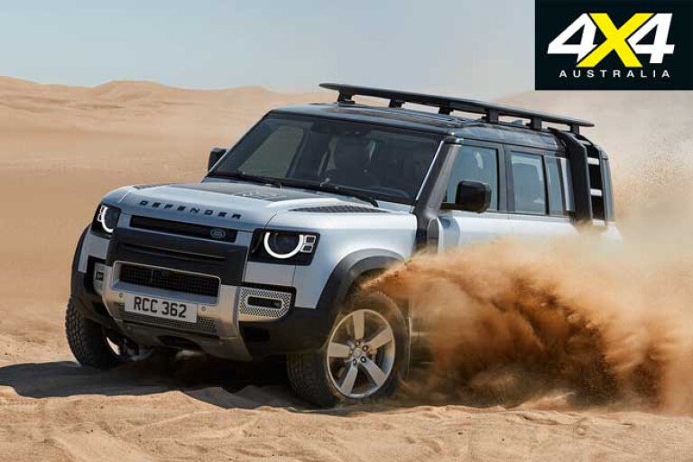 2020 Land Rover Defender Sand Driving Jpg