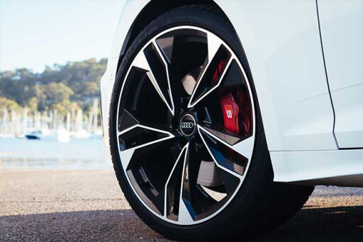 Wheels are a half-inch wider with 10mm-wider tyres