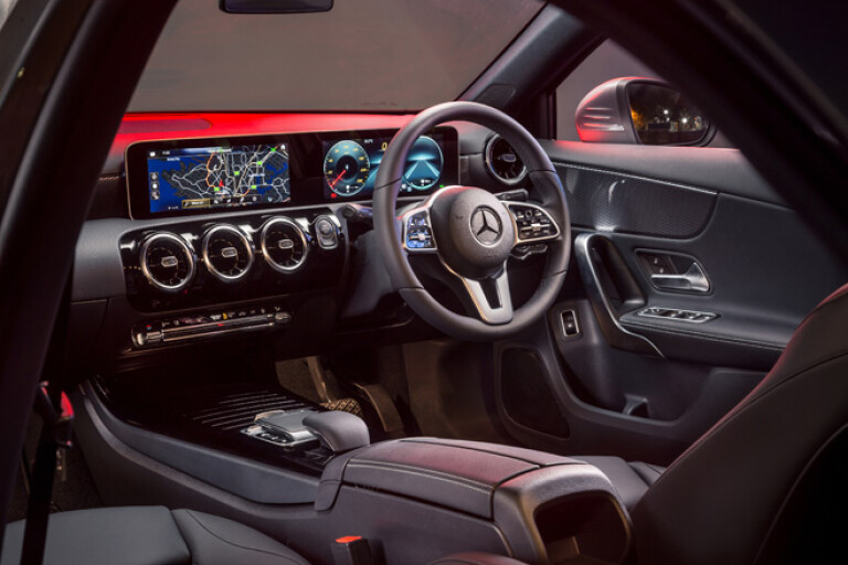 Mercedes-Benz A250e sedan interior