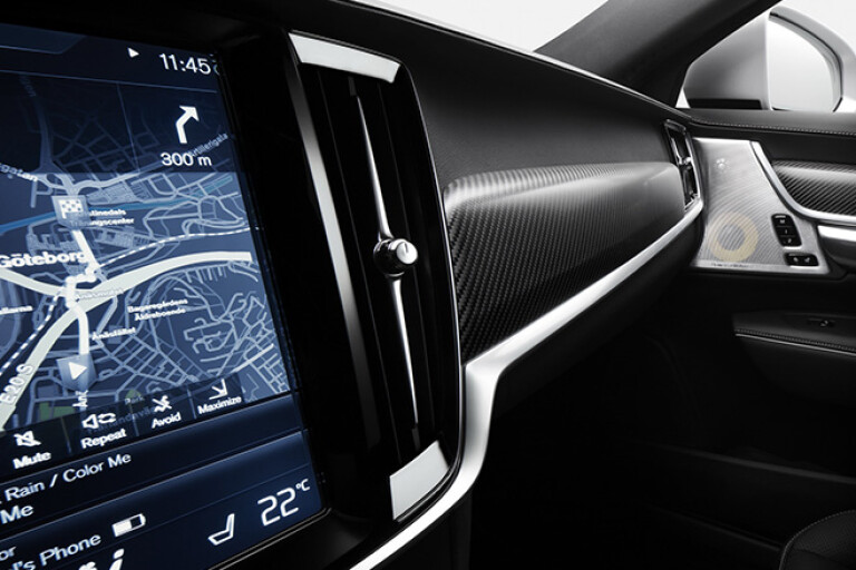 Volvo S90 touchscreen and dashboard