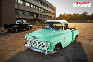 55 Chevy pick up pro touring