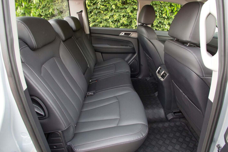 SsangYong Musso rear seats