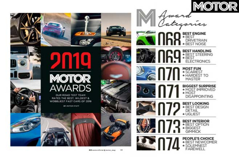 MOTOR Magazine Annual 2019 Issue 2019 MOTOR Awards Pic Jpg
