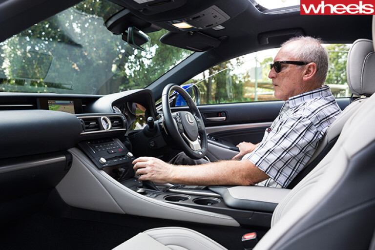 Lexus -RC200t -interior -David -Hassall -driving