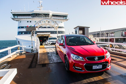 Holden -Commodore -SS-V-on -Spirit -of -Tasmania
