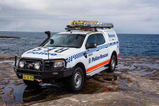 NSW Police Squad HJ47 Cruiser front.jpg