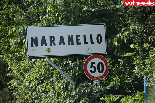Maranello -sign