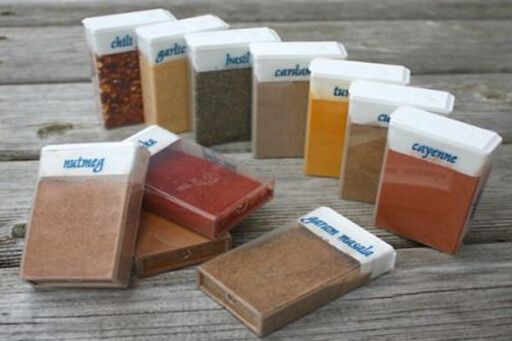 Camping sized travel spices