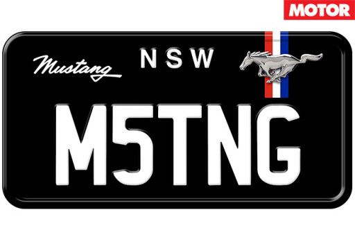 Mustang -number -plates