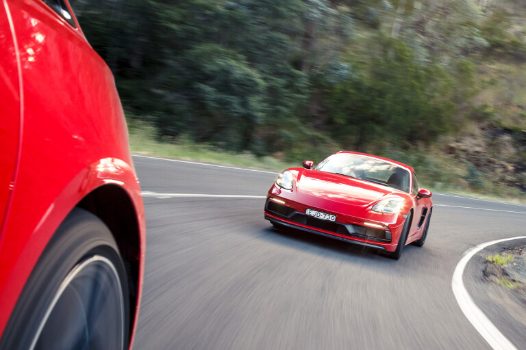Porsche Cayman GTS Pcoty 5 Front Tracking Jpg