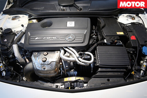 V-sport mercedes-benz a45 amg engine