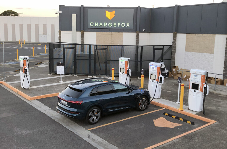 Audi E-Tron 55 First Edition chargefox charging