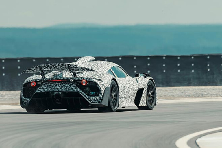 Mercedes-AMG Project One track test cornering
