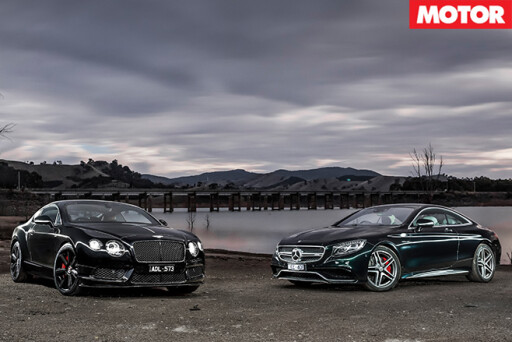 Bentley Continental V8 S vs Mercedes-AMG S63 dark