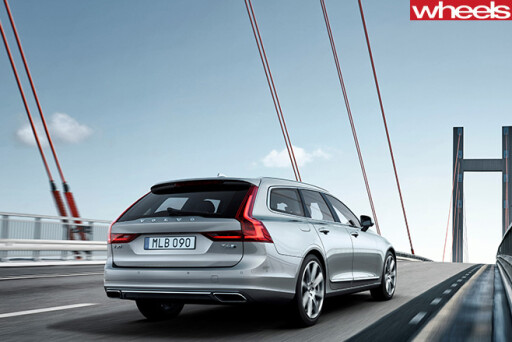 Volvo -V90-rear -driving