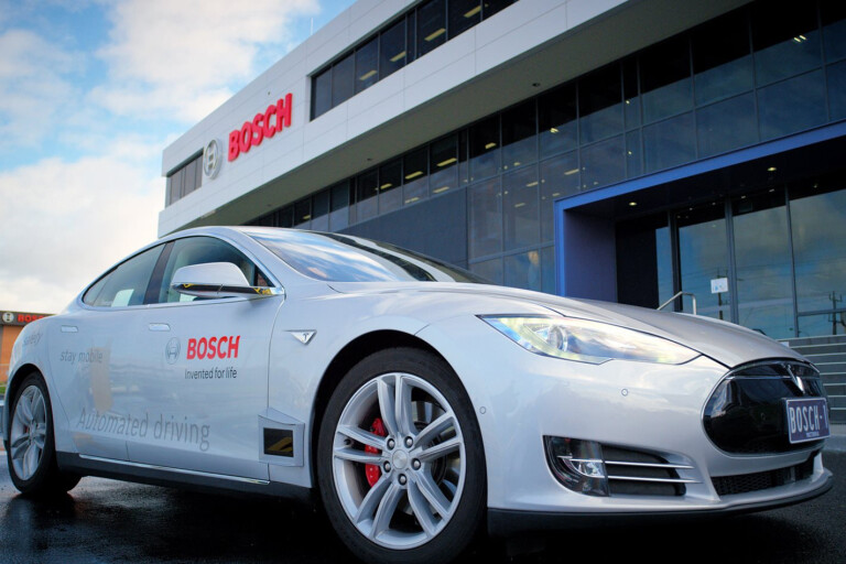 Bosch driverless Tesla Model S
