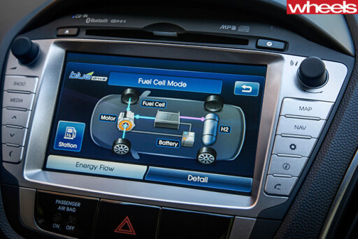 Toyota -Mirai -touchscreen -fuel -cell -system