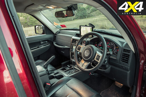 Custom Jeep Cherokee Limited interior