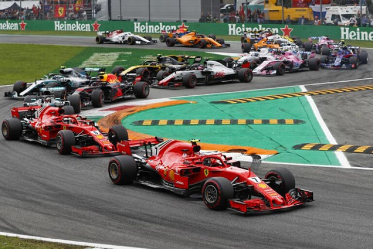 Kimi Raikkonen Ferrari F1 race