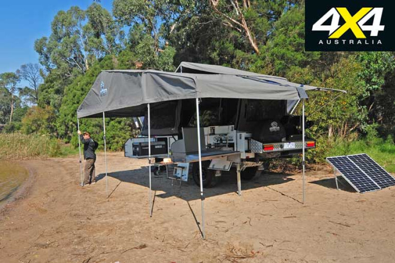 Bluewater Macquarie camper awning setup