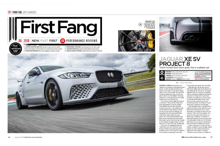 MOTOR Magazine August 2018 Issue Preview Jaguar Xe Jpg