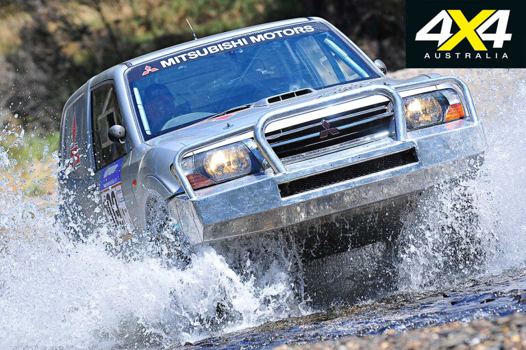 2008 Safari Rally Mitsubishi Pajero Off Road Water Crossing Jpg