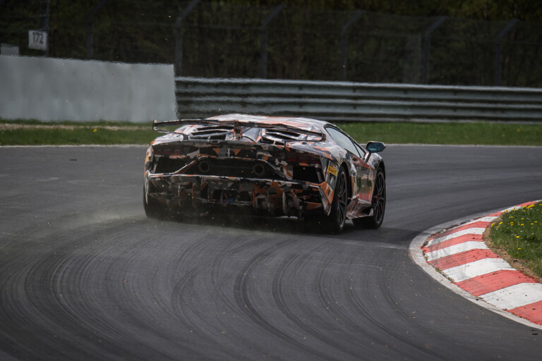 Lamborghini’s unreleased Aventador SVJ breaks Porsche’s Nurburgring record