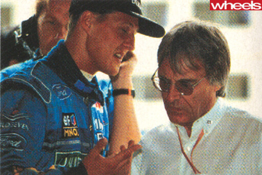 Bernie -Ecclestone -F1-CEO-with -Michael -Schumacher