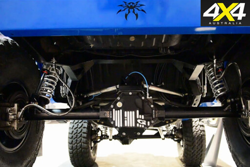 Electric Jeep JK Wrangler rear suspension