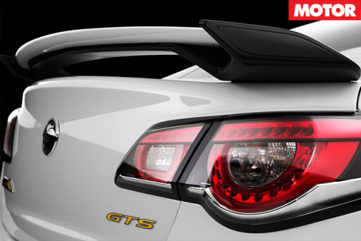 HSV GTS badge and rear