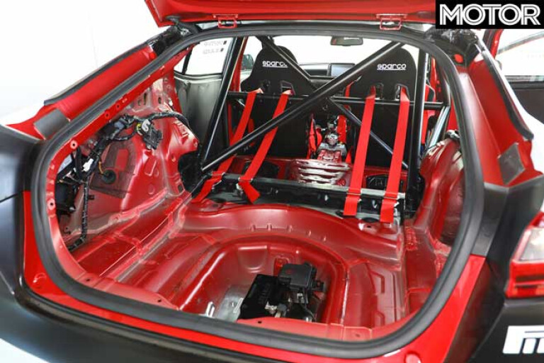 Kia Stinger GT420 track car stripped out interior