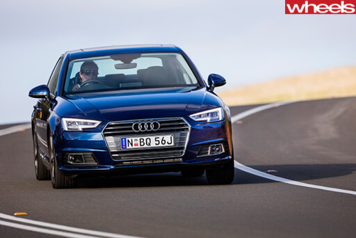 Audi -A4-driving -front